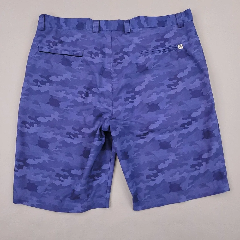 Peter Millar Shorts Mens 36 Navy Camo Performance Golf Stretch Crown Sport